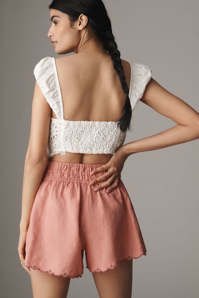 The Somerset Shorts: Embroidered Scallop Edition #3