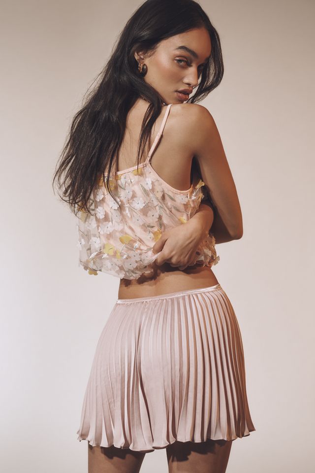 By Anthropologie Silky Plissé Shorts #1