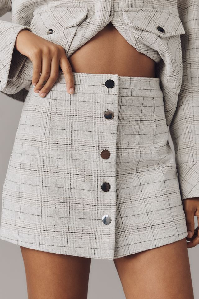 Maeve Cozy Plaid Skort #1