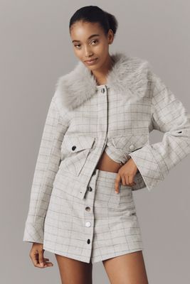 Maeve Cozy Plaid Skort