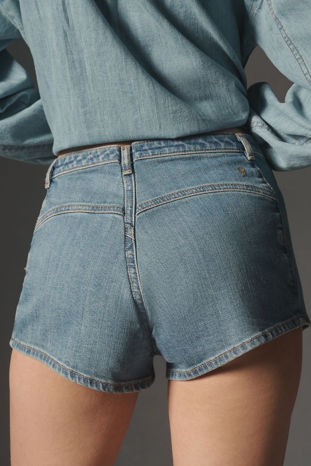 Pilcro Low-Rise Micro Shorts | Anthropologie