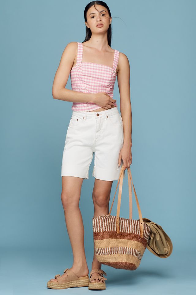 The Austyn High-Rise Cuffed Jean Shorts by Pilcro #3