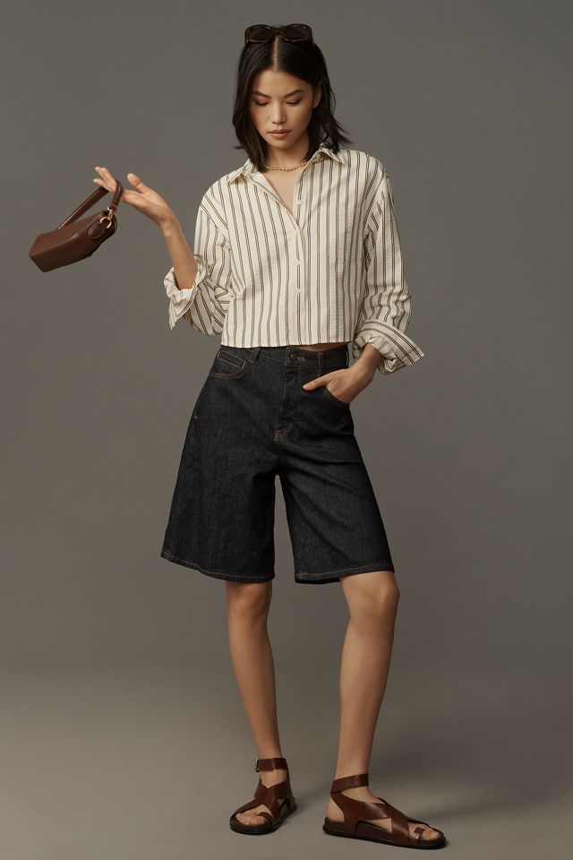 Pilcro Bermuda Denim Shorts #1
