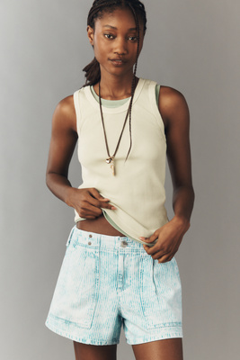Pilcro 100% Cotton Pleated Trouser Shorts | Anthropologie