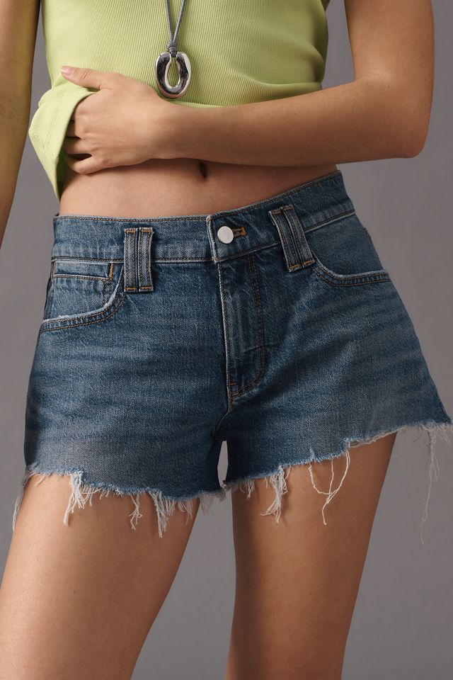 Pilcro Shrunken Raw-Hem Shorts #1