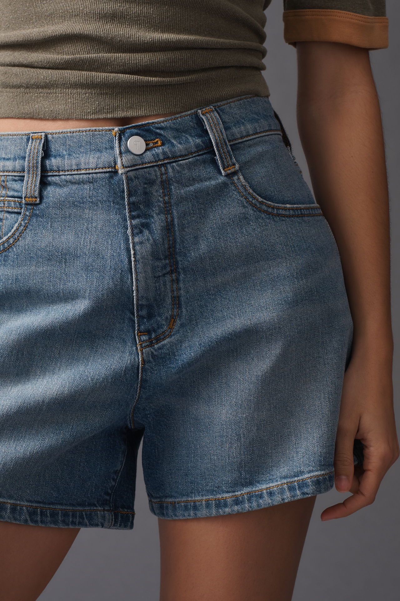 Pilcro Low-Slung Denim Shorts