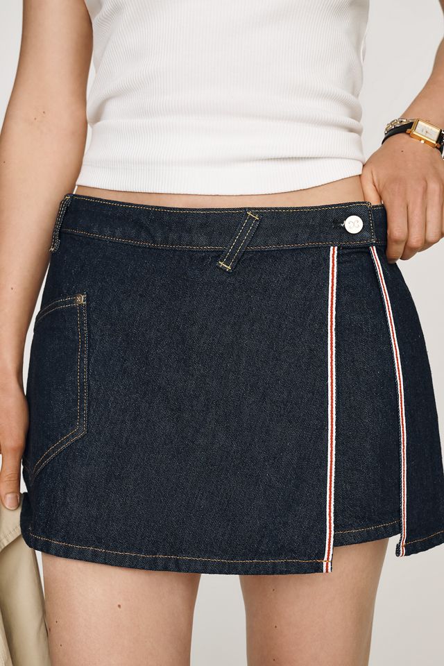 Gonna-Pantaloncino in Denim Rielaborato Maeve #1