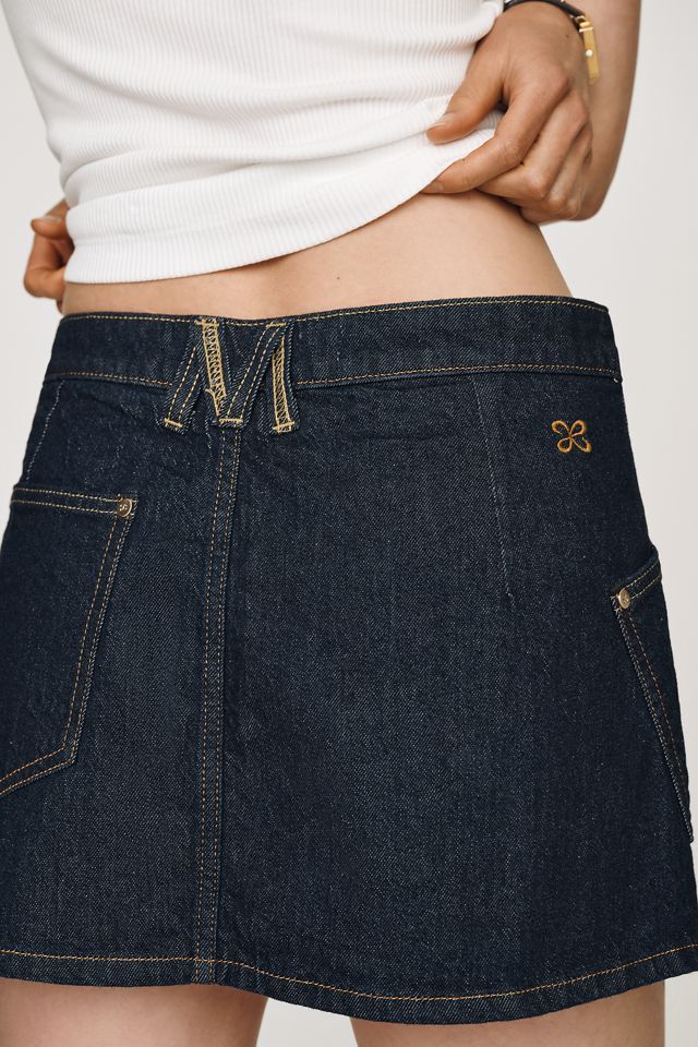 Gonna-Pantaloncino in Denim Rielaborato Maeve #4