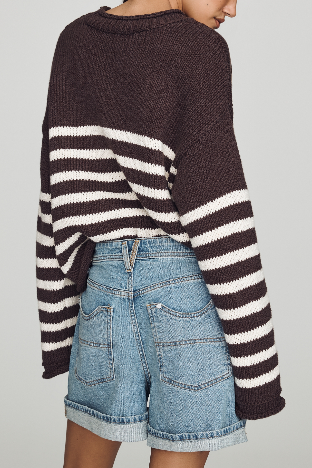 Pilcro Rolled Trouser Shorts