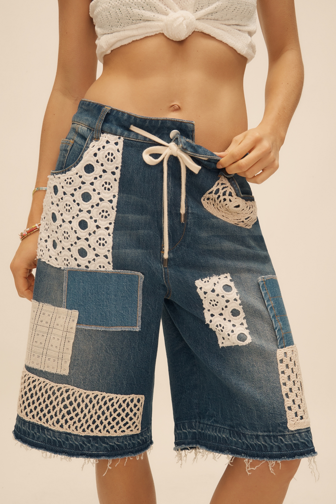 Pilcro Crafted Classic Denim Bermuda Shorts