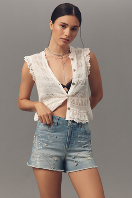 Jewel-Encrusted Shorts