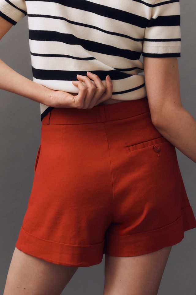 The Avery Pleated Trouser Shorts by Maeve: Cuffed Edition #2