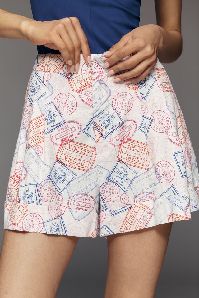 Avery European Linen Stretch Cuffed Shorts  #1