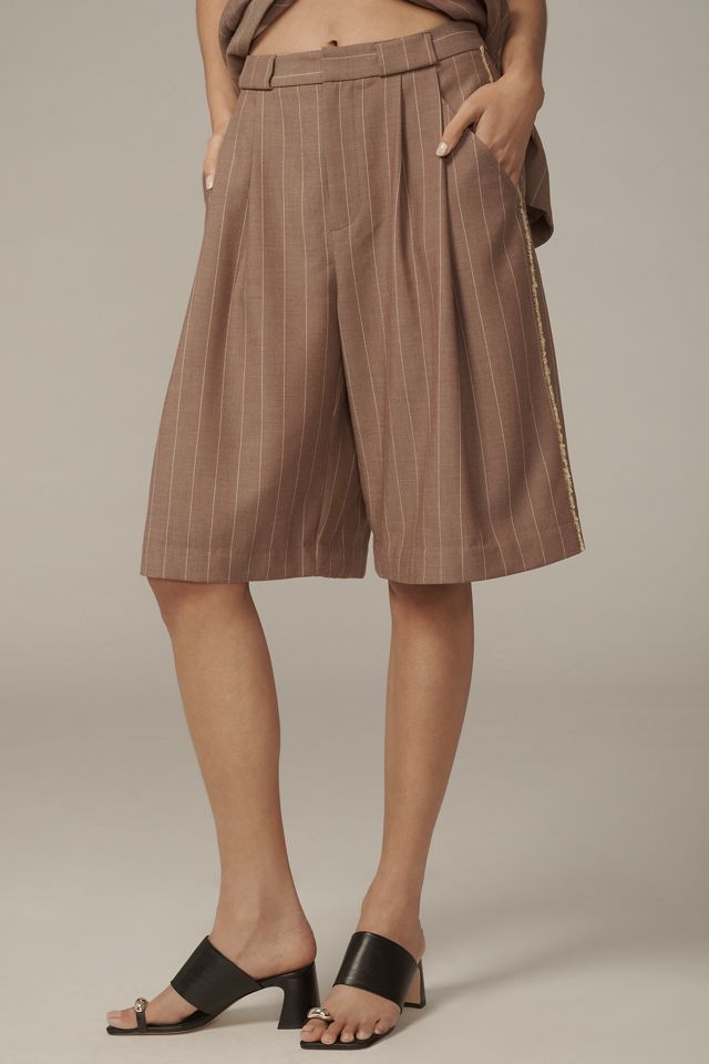 By Anthropologie Pleated Trouser Shorts #2