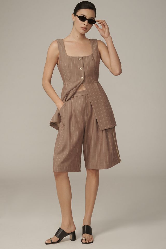 By Anthropologie Pleated Trouser Shorts #1