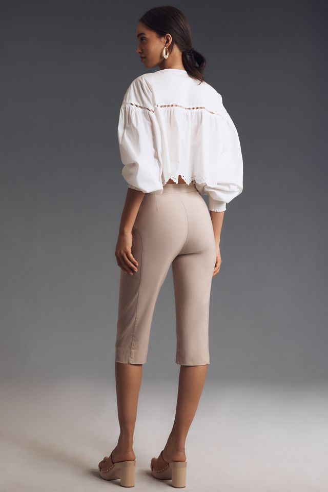 Maeve Linen-Blend Slim Longline Bermuda Shorts #4