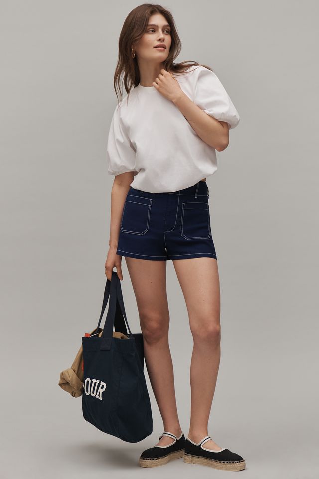 The Colette Contrast-Stitch Shorts by Maeve #1