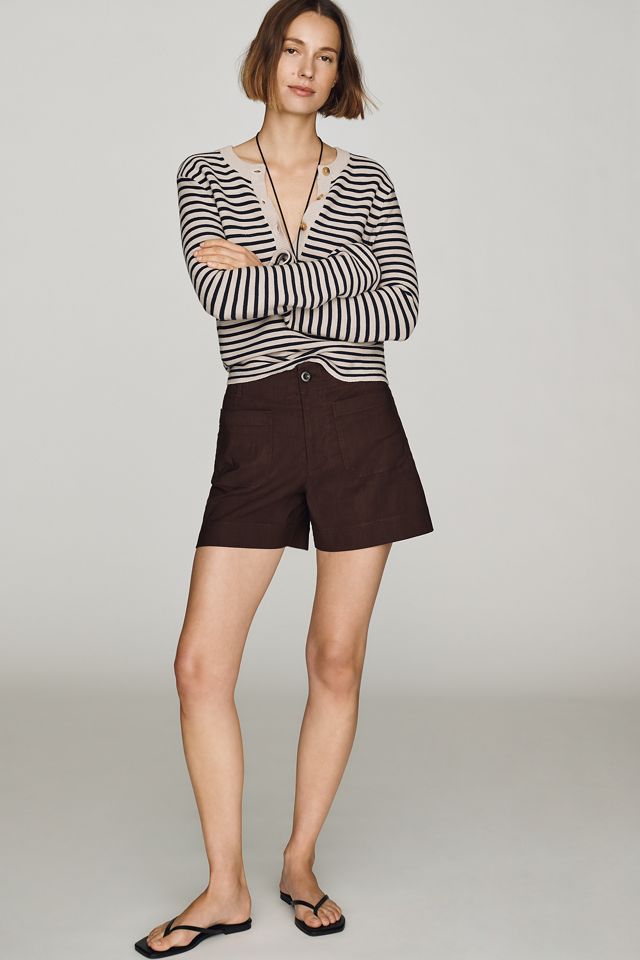 Maeve Colette High-Rise Longline Shorts #2
