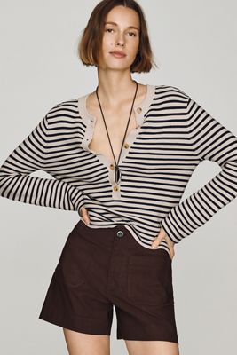 Maeve Colette High-Rise Longline Shorts