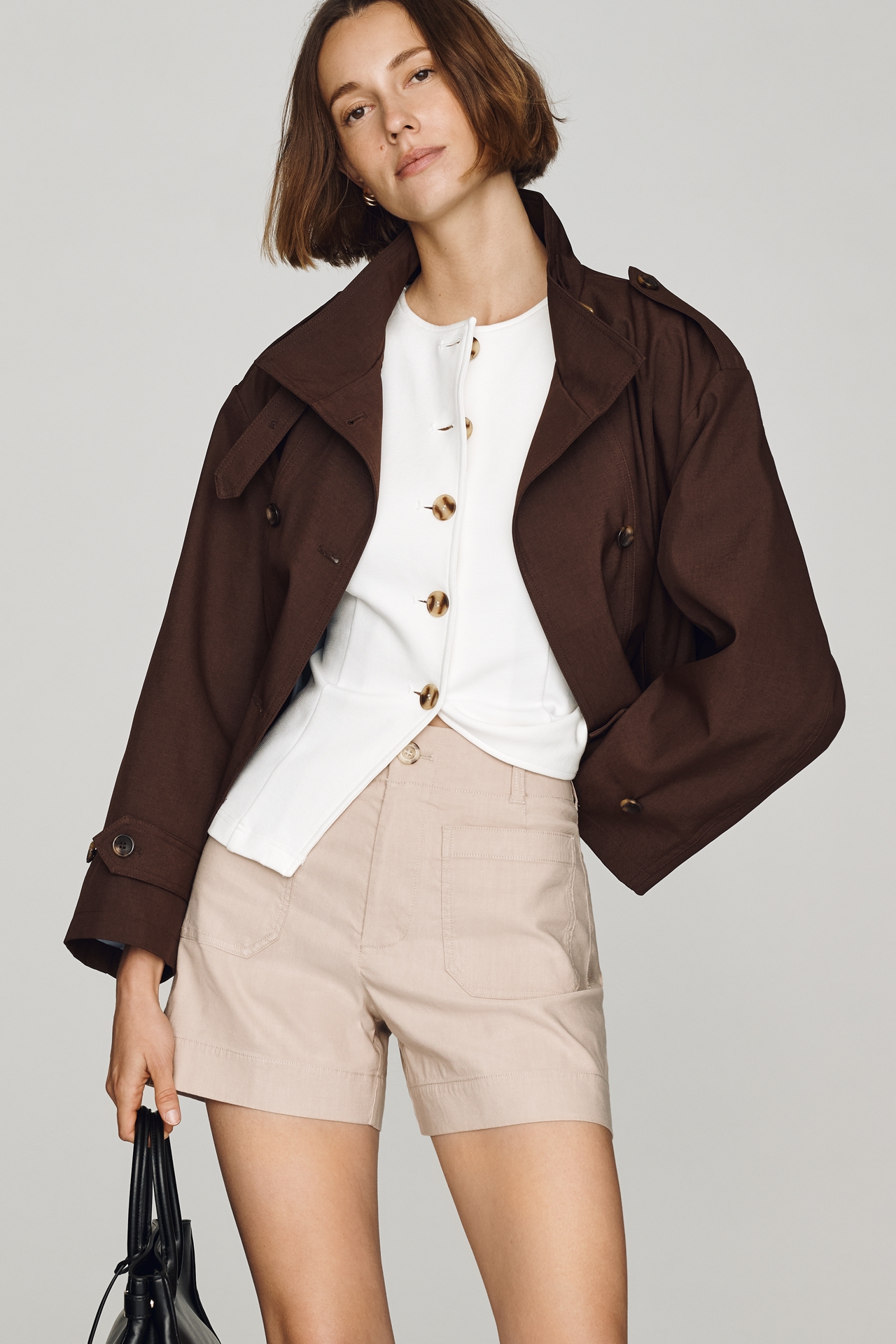 Maeve Colette High-Rise Longline Shorts