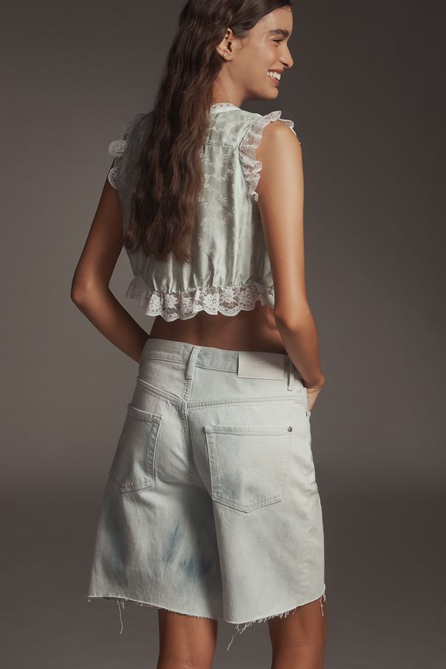 VIP【関税送料無料】希少 7 For All Mankind Lola denim shorts 7 For All Mankind Lola Bermuda Denim Shorts | Anthropologie