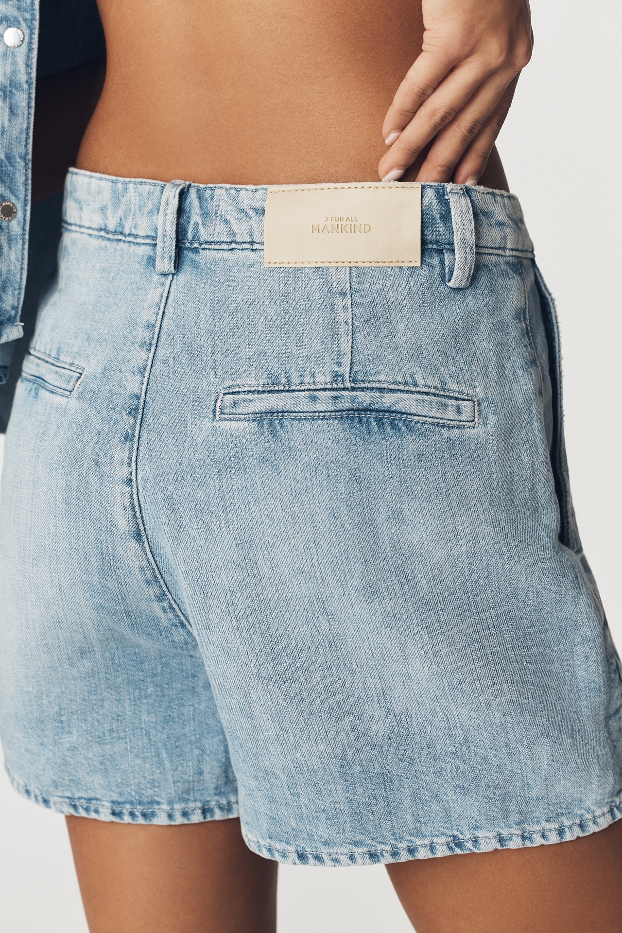 7 For All Mankind Linen-Blend Shorts
