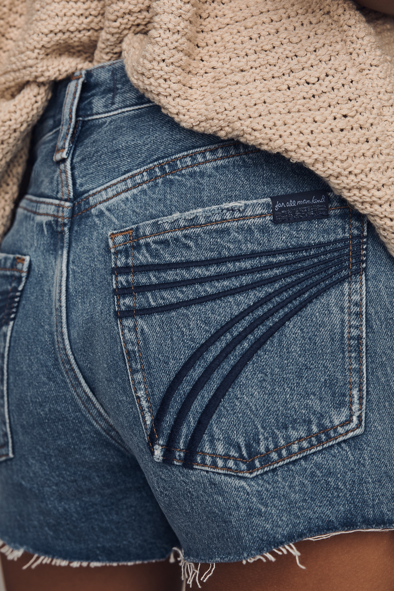 7 For All Mankind June Denim Shorts