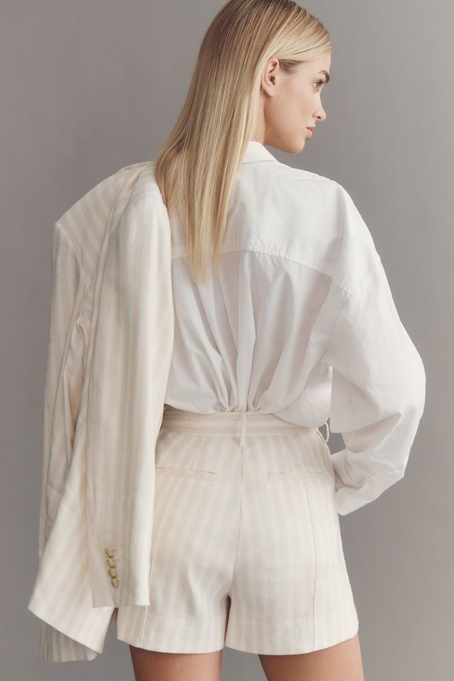 Derek Lam 10 Crosby Freja Linen Blend Shorts #4