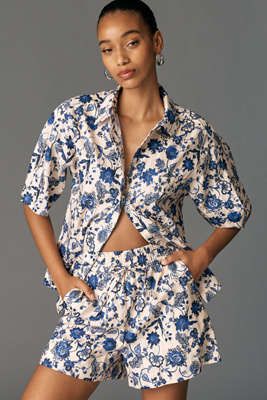 Derek Lam 10 Crosby Belen Printed Shorts | Anthropologie