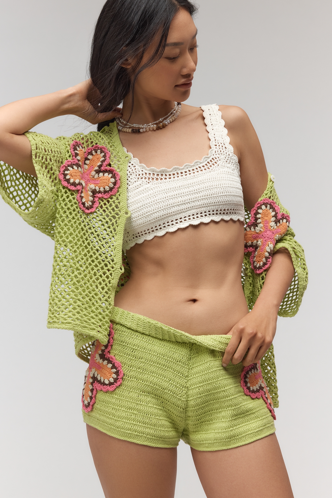 The Wolf Gang Elke Crochet Shorts