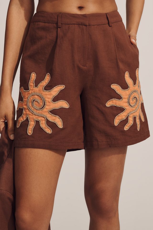 The Wolf Gang Sueño Tailored Cotton Linen Shorts #2