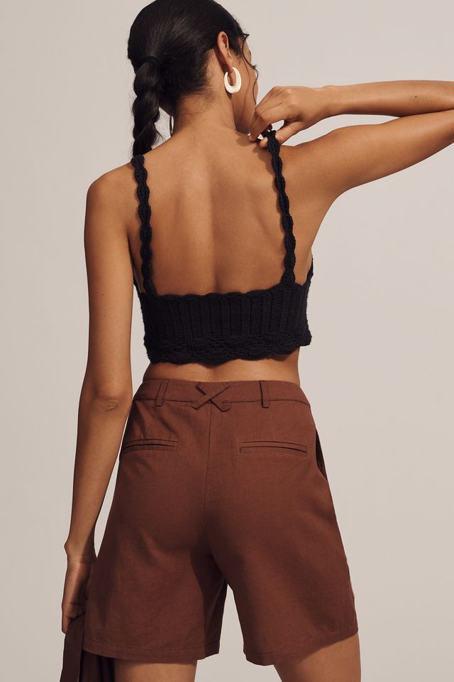 The Wolf Gang Sueño Tailored Cotton Linen Shorts #3