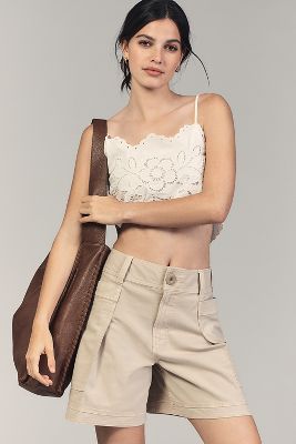 High-Rise Utility Baggy Shorts