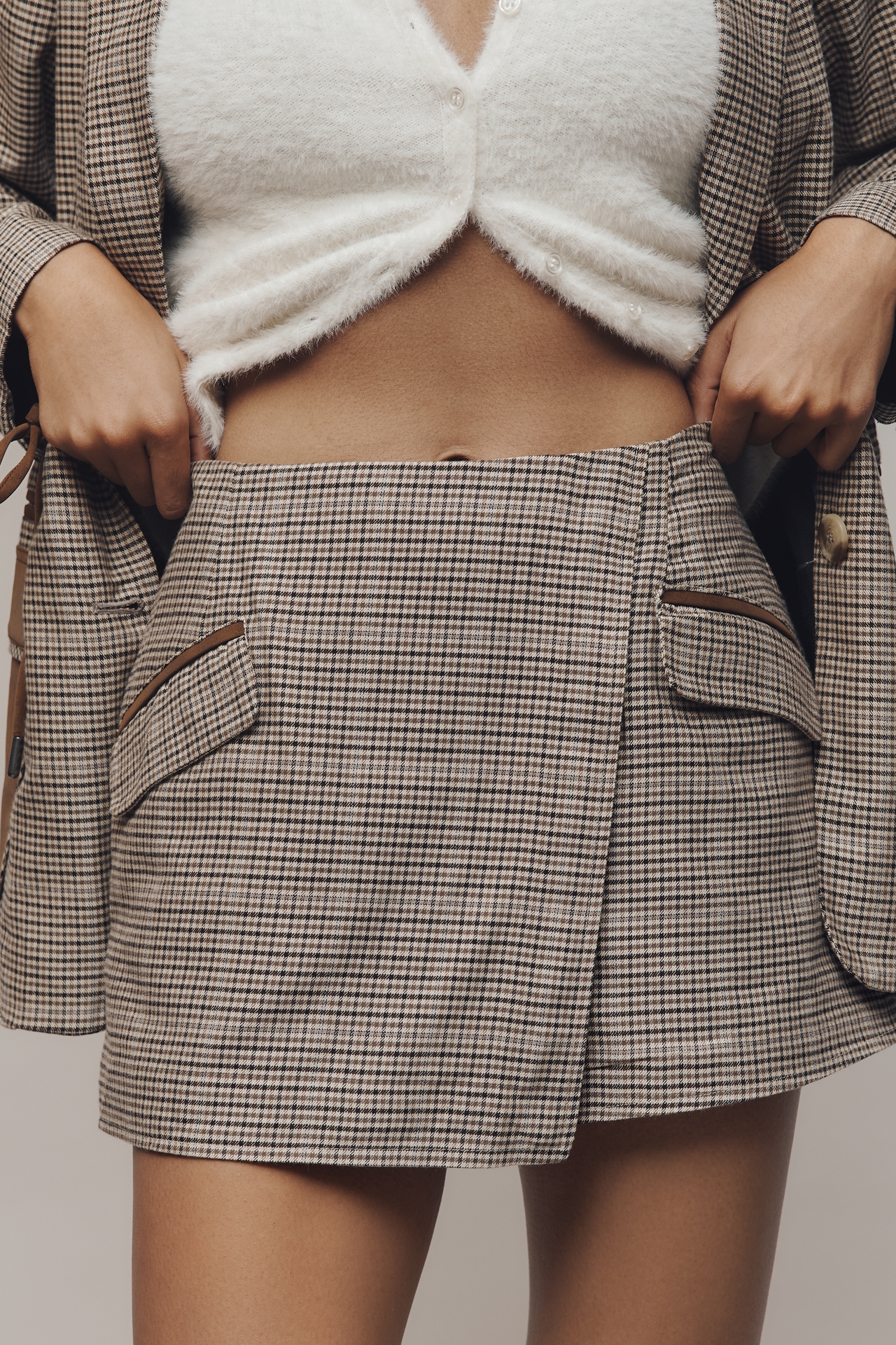Maeve Menswear Wrap Shorts