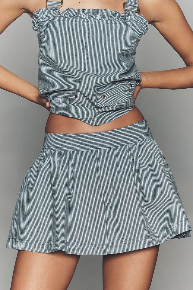 Minifalda de Algodón con Volantes By Anthropologie #1