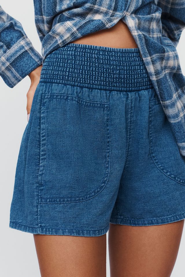 Pilcro Reese 100% Cotton Smocked Pull-On Shorts #1