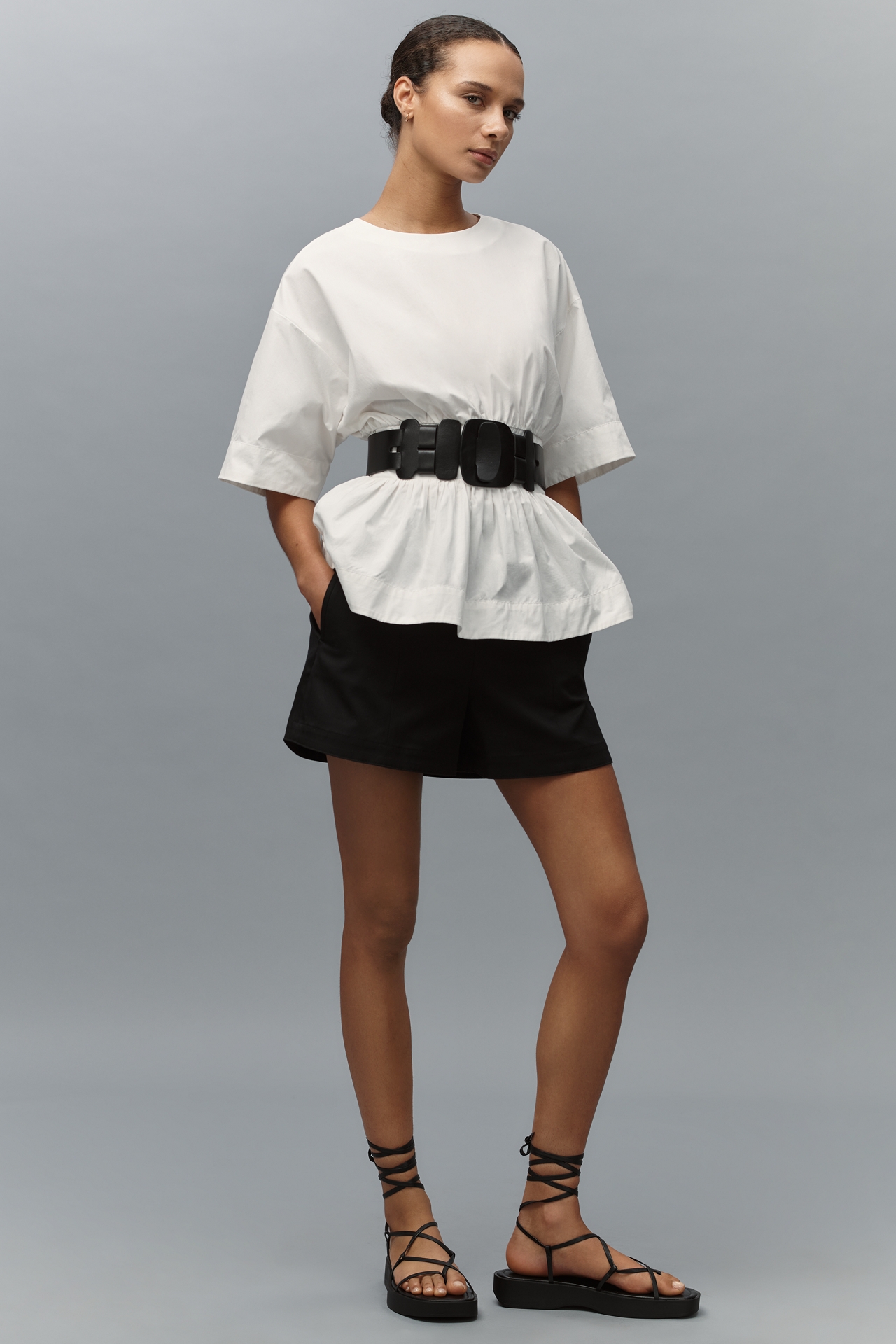 Theory Clean Cotton Shorts