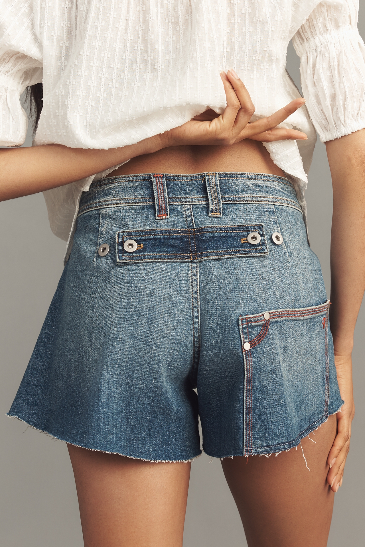 Pilcro Cut-Off Carpenter Denim Shorts