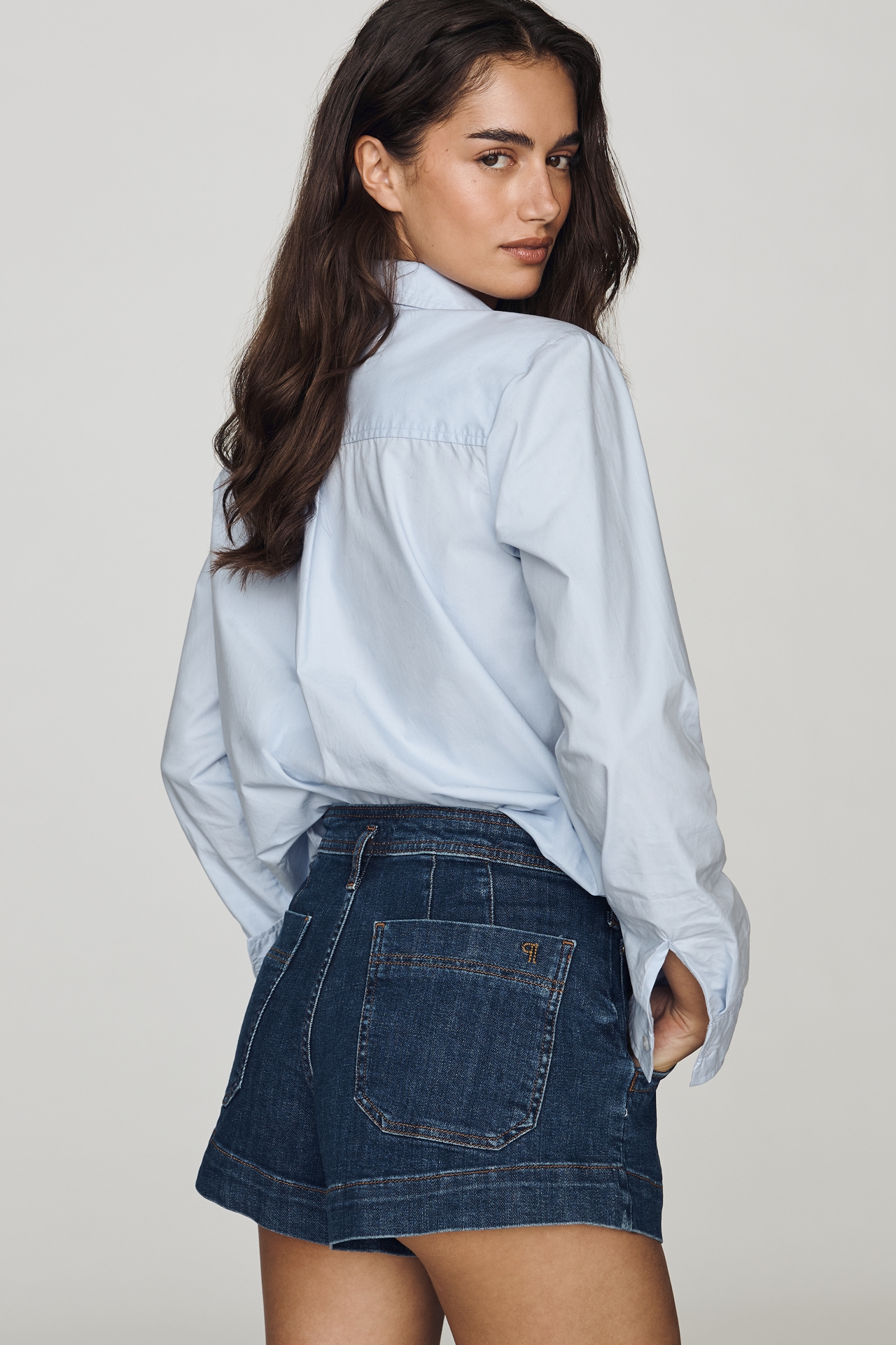Pilcro Hanna High-Rise Denim Shorts