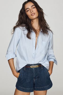 Pilcro Hannah High-Rise Denim Shorts