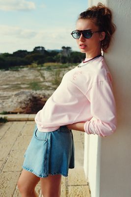 Pilcro Denim Skirty Shorts