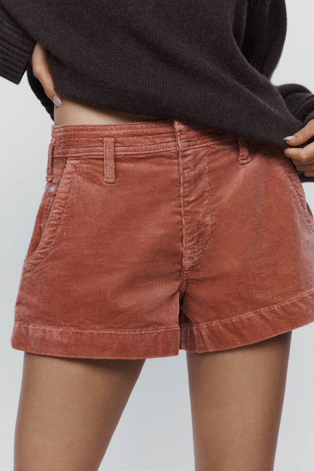 Shorts a Vita Alta in Velluto a Coste Hanna Pilcro #1