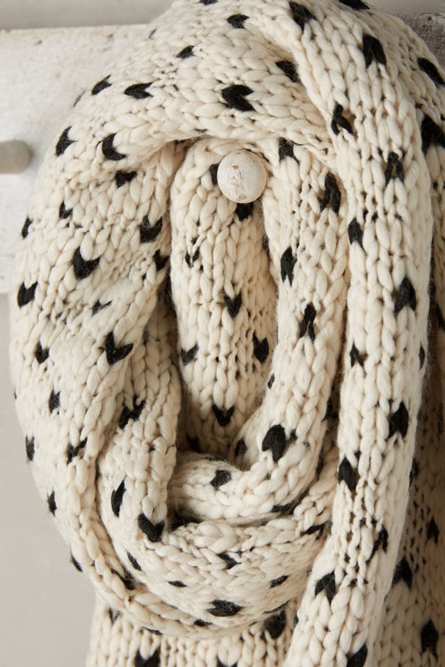 Dotted Knit Infinity Scarf #1