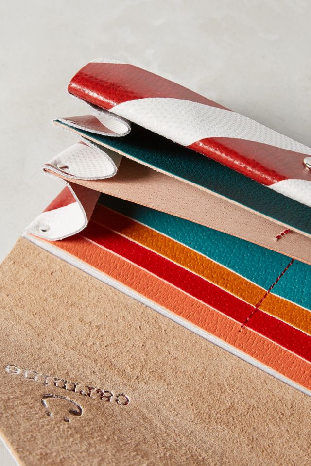 Slanted Stripe Leather Wallet #2