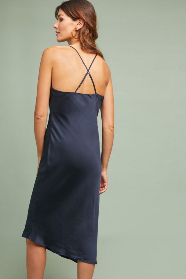 Satin Slip Ag Slip Dress Alexander Wang Chain Neck Silk Slip Dress