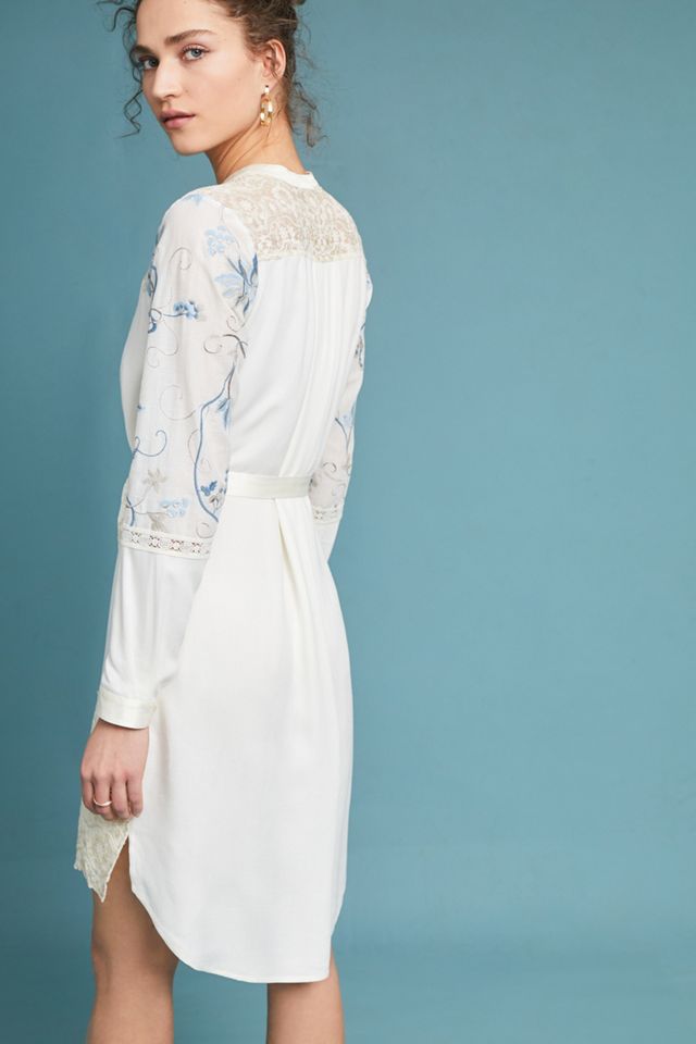 Amarante Embroidered Shirtdress #1