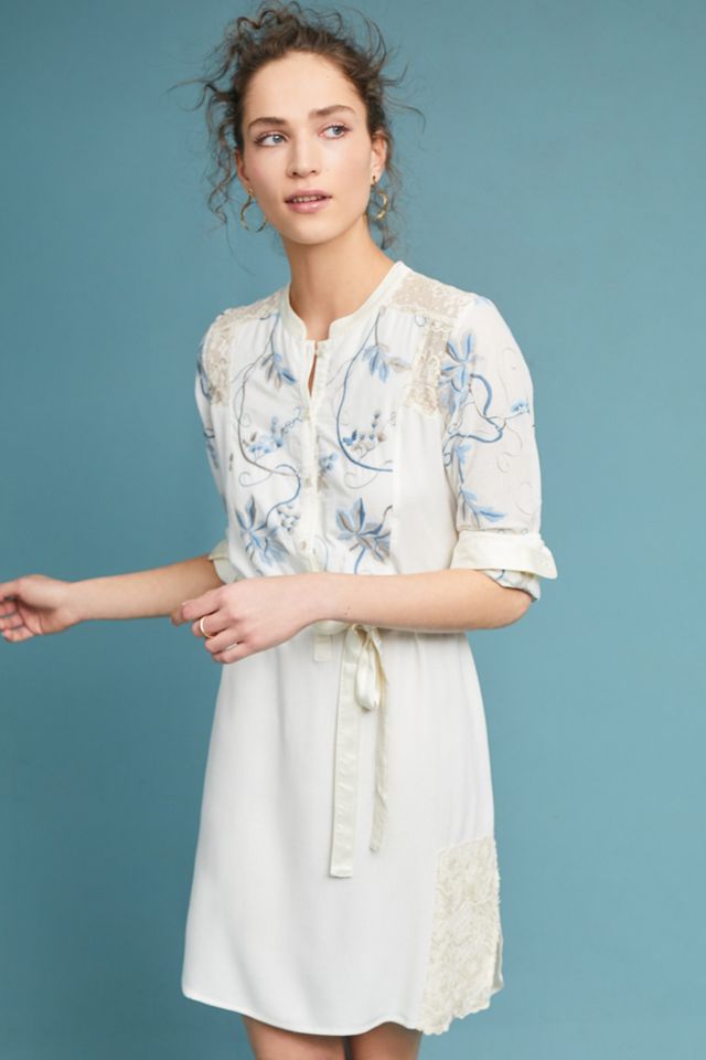 Amarante Embroidered Shirtdress #2