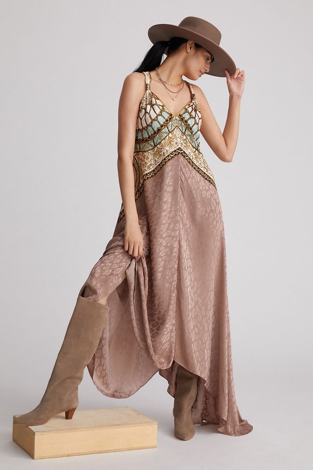 Anthropologie silk outlet dress