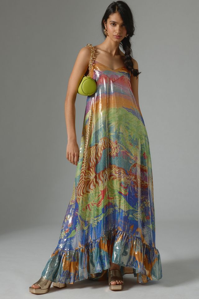 Mes Demoiselles Graphic Sequin Dress