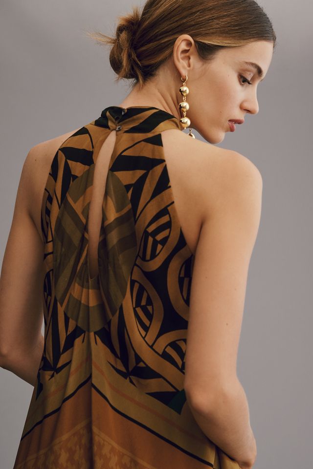 Mes Demoiselles Printed Halter Dress #3